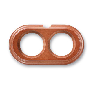 Socle 2 elements horizontale avec 1 trou hêtre ss vernis