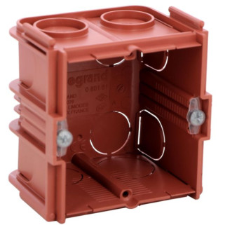 Boîte monoposte Batibox pour maçonnerie 1 poste carrée associable