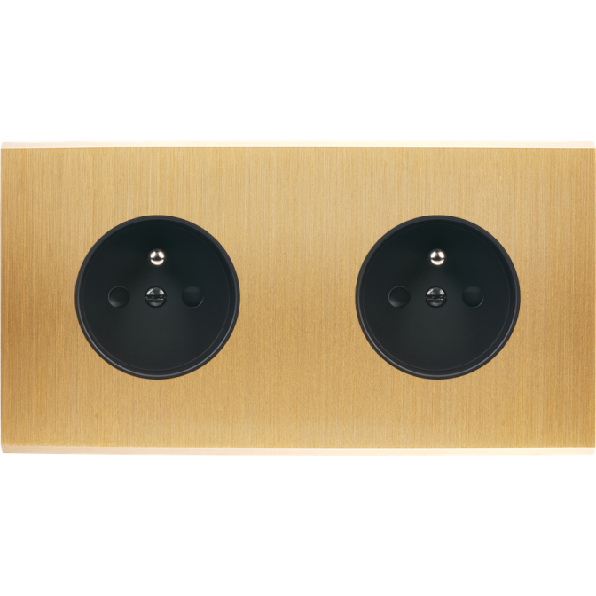 Façade Confidence Laiton Brosse Double Horizontale PC Pc Façade Confidence Laiton Brosse Double Horizontale PC Pc