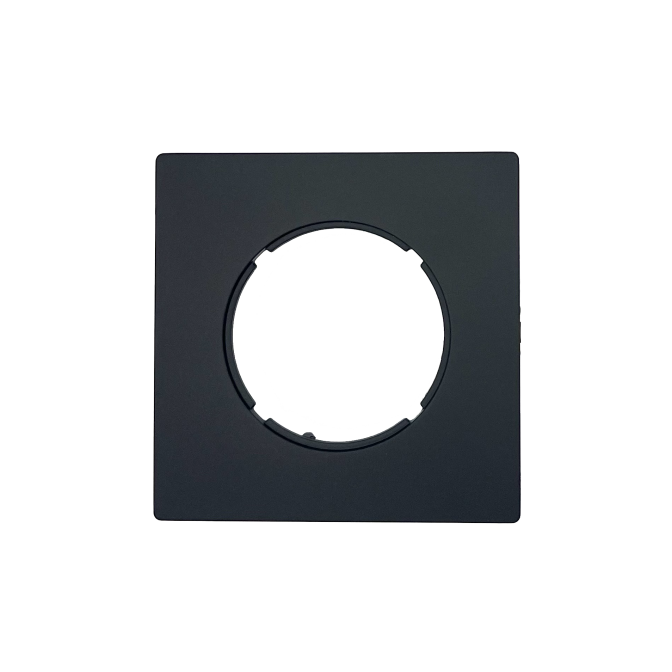 Plaque 1 poste Noir mat