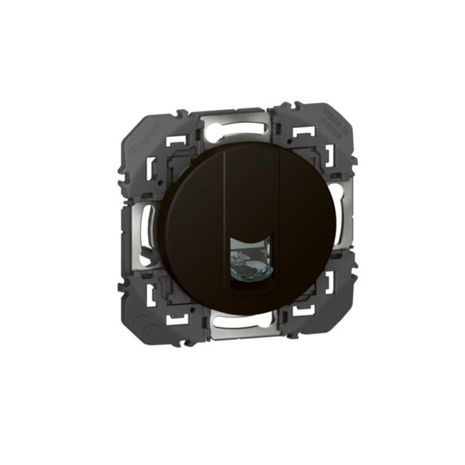 Prise multimédia RJ45 catégorie6 STP dooxie composable noir Prise multimédia RJ45 catégorie6 STP dooxie composable noir