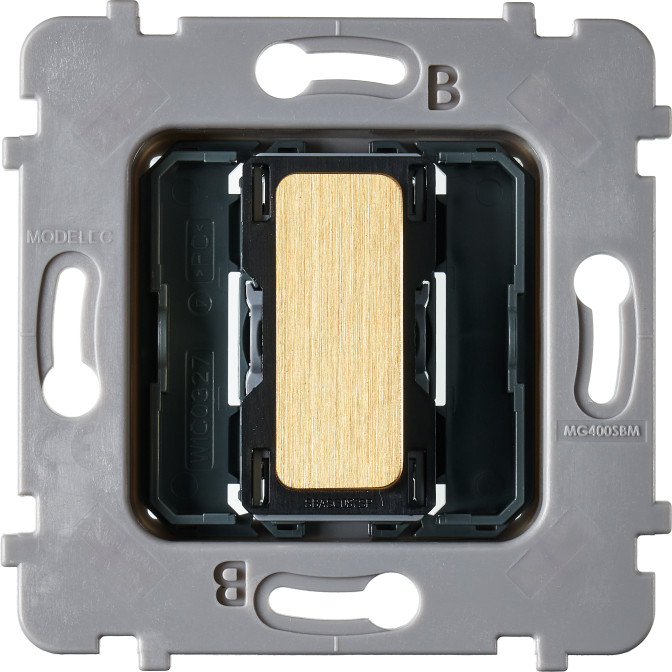 Mécanisme Plat Bouton Vv Ou Poussoir Collection M Laiton Brosse