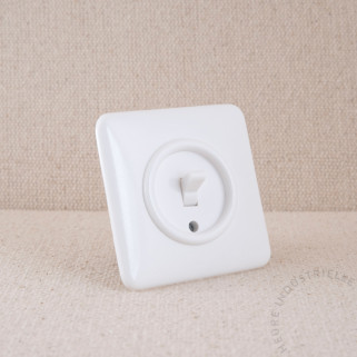 Va-et-vient à bascule THPG Duroplast blanc carrée