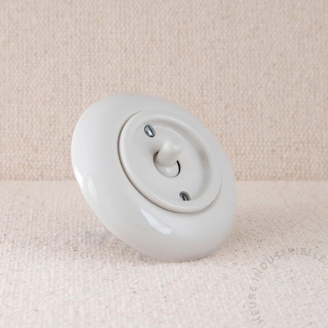 Va-et-vient à bascule THPG porc. blanche