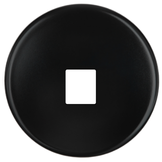 Façade Iris Noir Soft Touch Simple M1 Façade à clip.