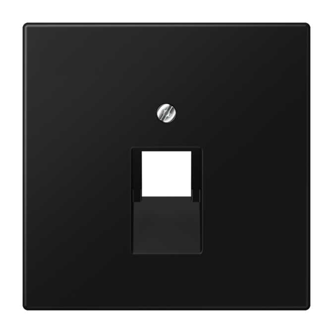 Enjoliveur RJ 45 simple / LS 990 noir mat mécanisme UAE