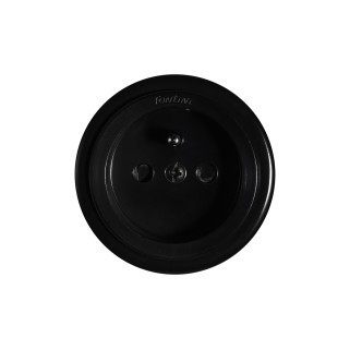Prise 2P+T couvercle résistante aux chocs porcelaine noire