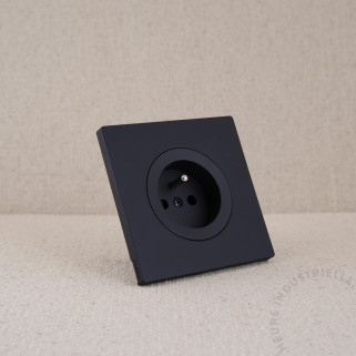 PCT Fontini Dom enjoliveur noir mat + plaque noir mat