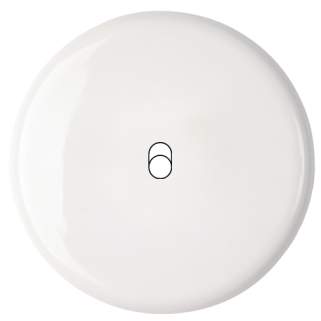 Façade Iris by MODELEC Porcelaine blanche simple poste 1 basculeur