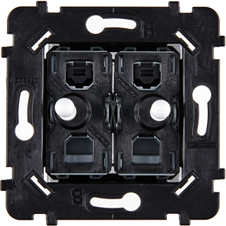 Mécanisme 2 Vv Et/Ou Poussoir Blanc Collection Desir/Karo