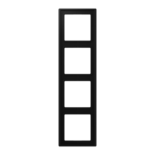 Cadre 4 postes / LS 990 noir mat