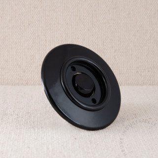Bouton poussoir rocker THPG Bakélite noir rond