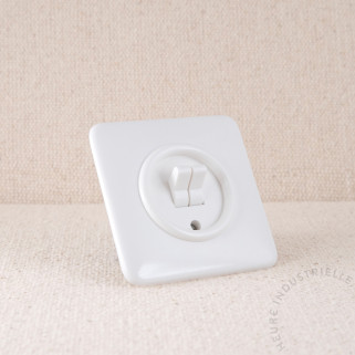 Va-et-vient à bascule THPG Duroplast blanc carrée