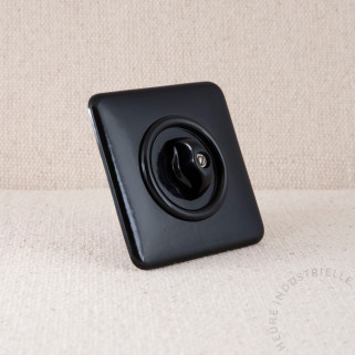 Va-et-vient rotatif THPG Bakélite noir carré