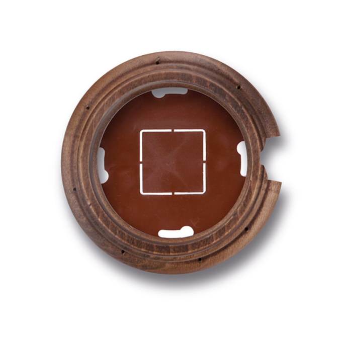 Socle 1 element avec 1 trou hêtre vieilli