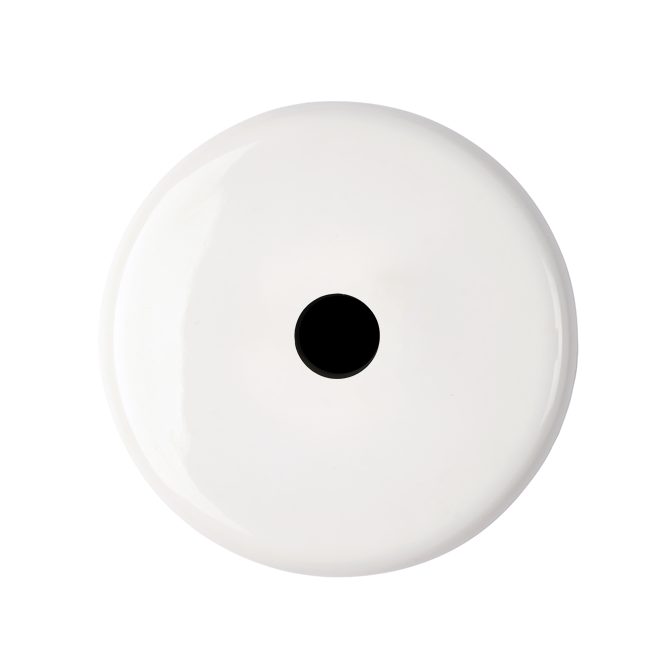 Façade Iris by MODELEC Porcelaine blanche simple poste sortie câble+c