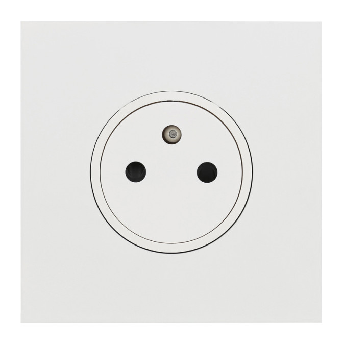 Art d'Arnould Epure prise de courant 2P+T 16A 250V - blanc satin