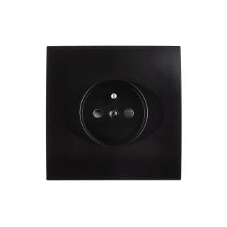 Façade Karo Noir Simple PC 2P+T - Façade à clip.