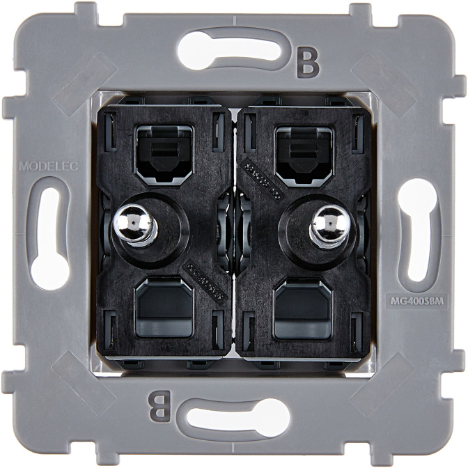 Mécanisme 2 Vv Et/Ou Poussoir Acier Collection Confidence