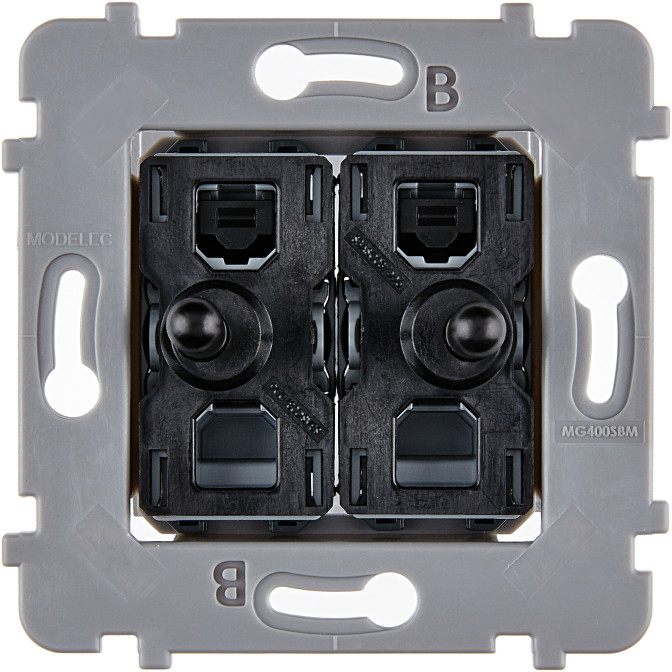 Mécanisme 2 Vv Et/Ou Poussoir Noir Collection Confidence