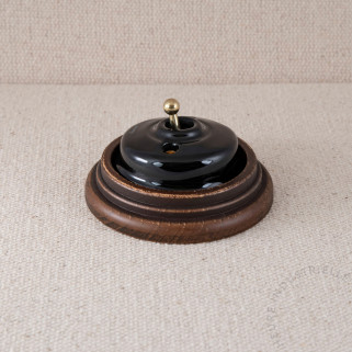 BP Dimbler porc. noire +socle Bois vieilli