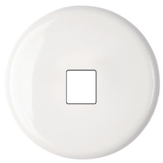 Façade Iris by MODELEC Porcelaine blanche simple poste prise media