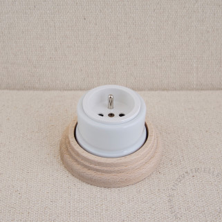 PCTGarby porc. blanche puits porc. blanchesocle Bois brut