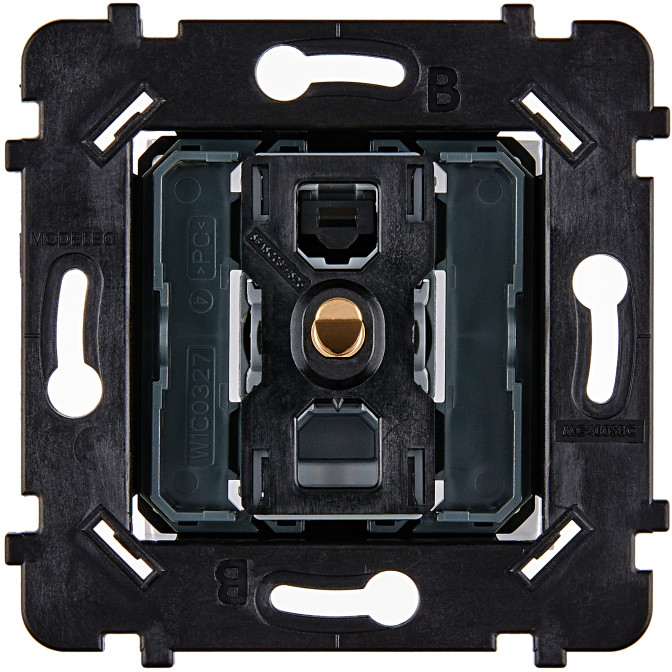 Mécanisme Vv Ou Poussoir Dore Support Noir Collection Hitera