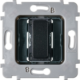 Mécanisme Plat Bouton Vv Ou Poussoir Collection M Noir