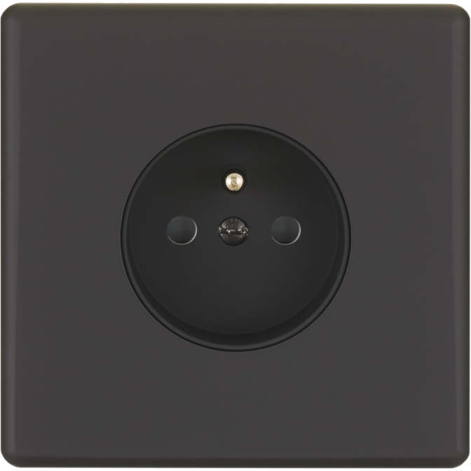 Façade Hitera Noir Soft Simple Pc - Façade à clip.