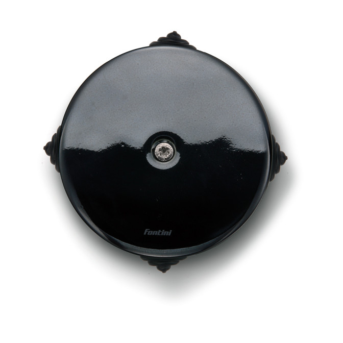 Boîtier dérivation porcelaine noire