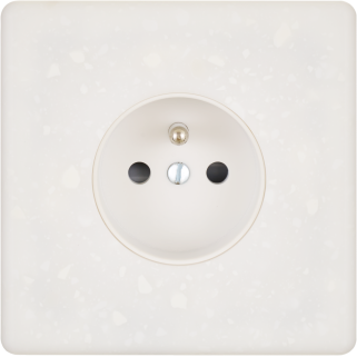 Façade Hitera Blanc Terrazzo Simple Pc - Façade à clip.