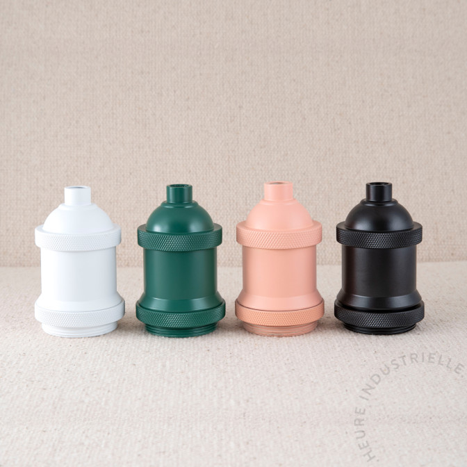 Douille E27 rose poudré D. 50mm