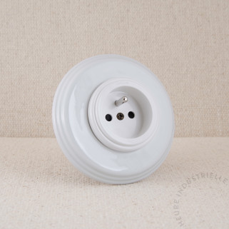 PCT Garby Colonial porc. BL puits plastique BL + plaque porc. BL