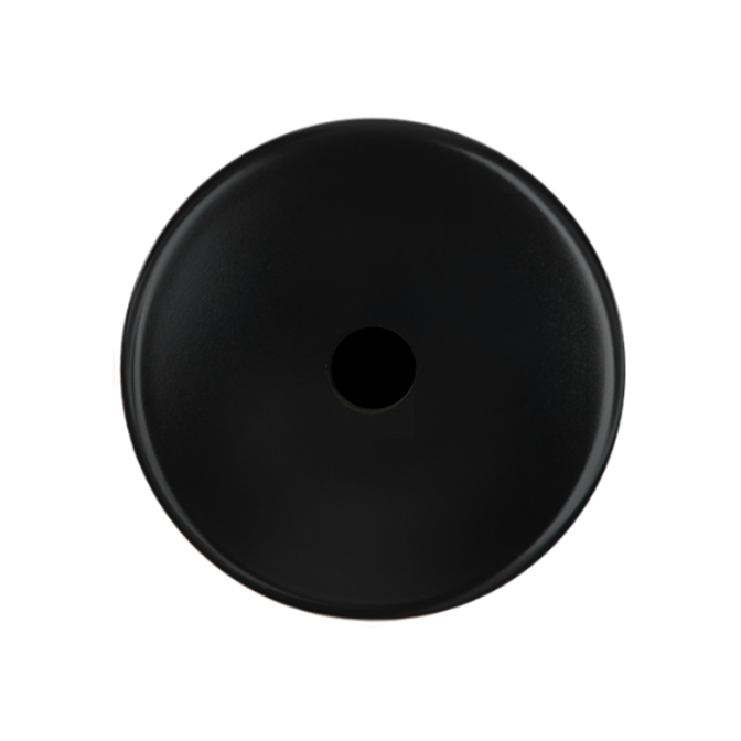 Façade Iris Noir Soft Touch Simple Sortie De Cable