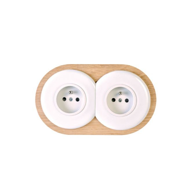 Façade IRIS Porcelaine Blanche Double Horizontale PC PC