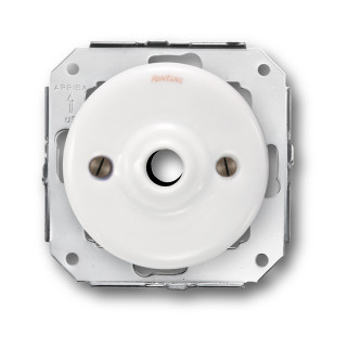 Sortie de câbles  porcelaine blanche