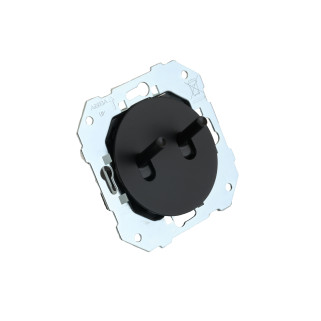 VV DOM 10AX et poussoir 6A-250V~ à levier et enjoliveur noir mat