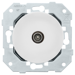 Prise TV DOM étoile Blanc glossy