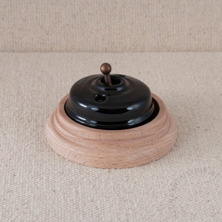 BP Dimbler porc. noire +socle Bois brut