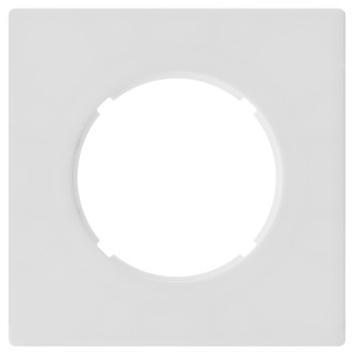 Plaque DOM 1 poste Blanc mat