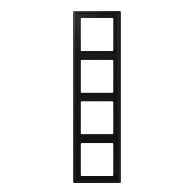 Cadre 4 postes / LS 990 noir mat
