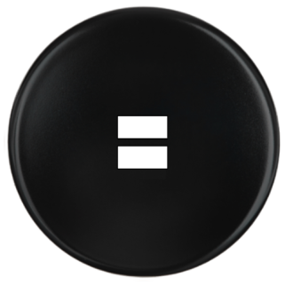 Façade Iris Noir Simple Ouverture Pour Chargeur Double Usb