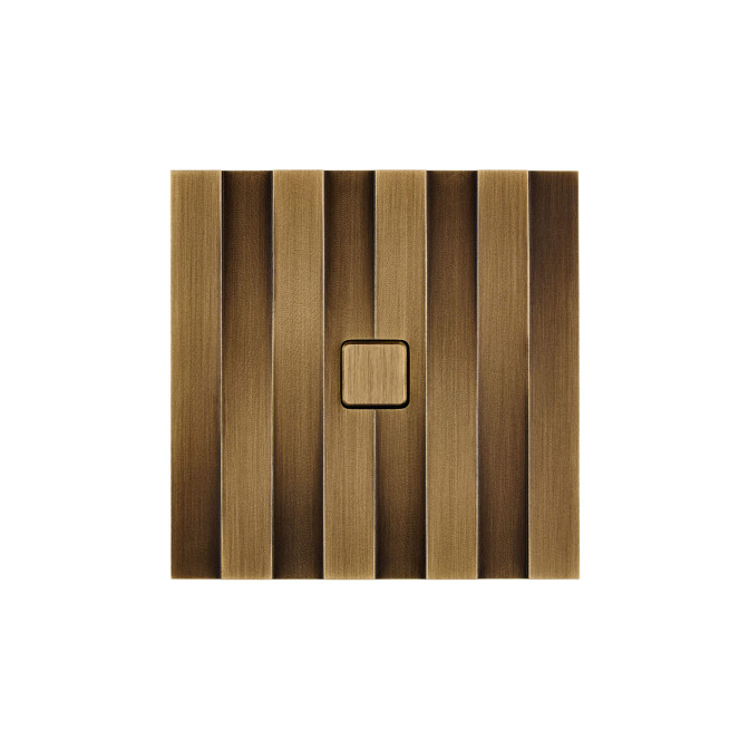 Interrupteur Modelec Empreintes Ligne - Vieux Bronze