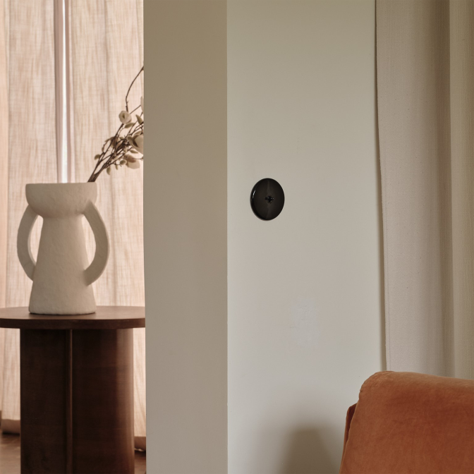 Interrupteur Modelec Iris Porcelaine noire - Noir