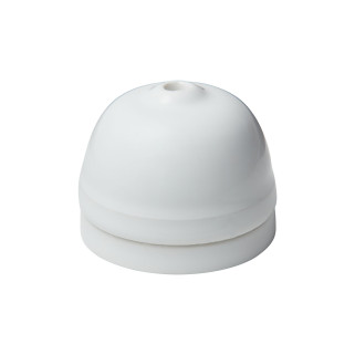 Rosace porcelaine blanche D. 68mm