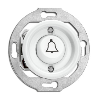 BP ROCKER SYMBOLE SONNETTE PORCLAINE BLANCHE