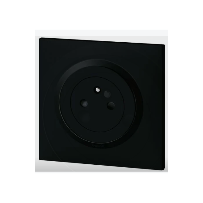 Prise de courant 2P+T Surface dooxie 16A - noir