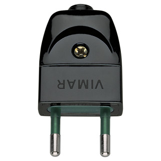Fiche 2P 10A S10 axial noir