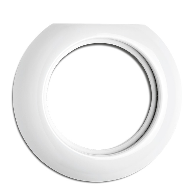 PLAQUE TERMINALE PORCELAINE BLC (POUR RJ/TV ET VARIATEURS)